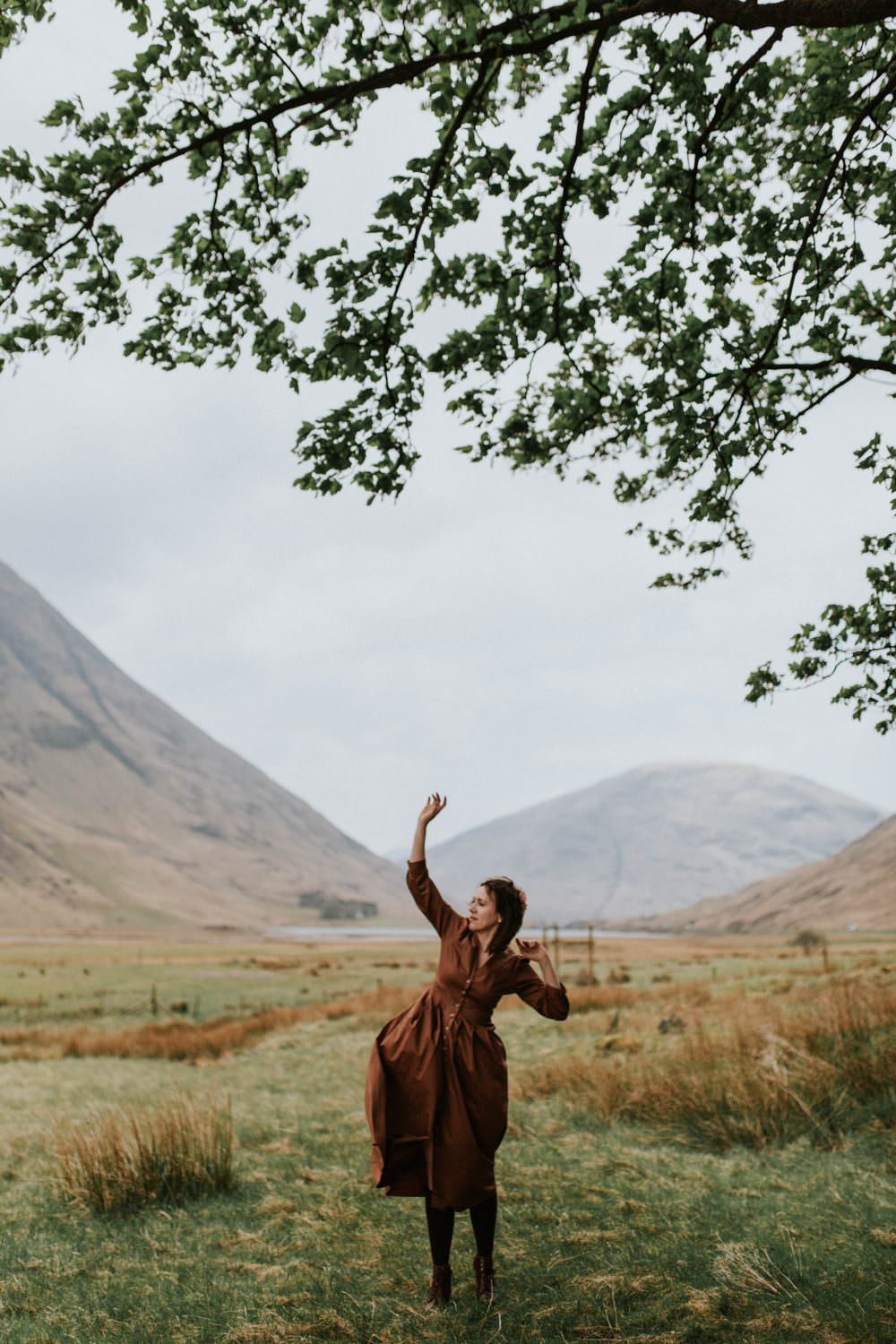 Romantic Glencoe Adventure Couple Session - Never let him go