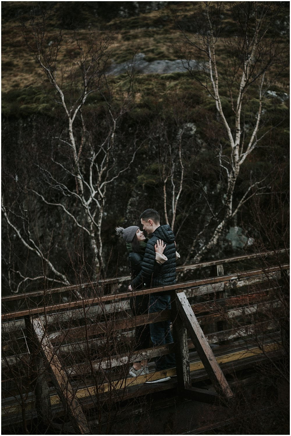 Glencoe adventure photoshoot, Glencoe couple photoshoot, Three Sisters Glencoe, winter in Glencoe,