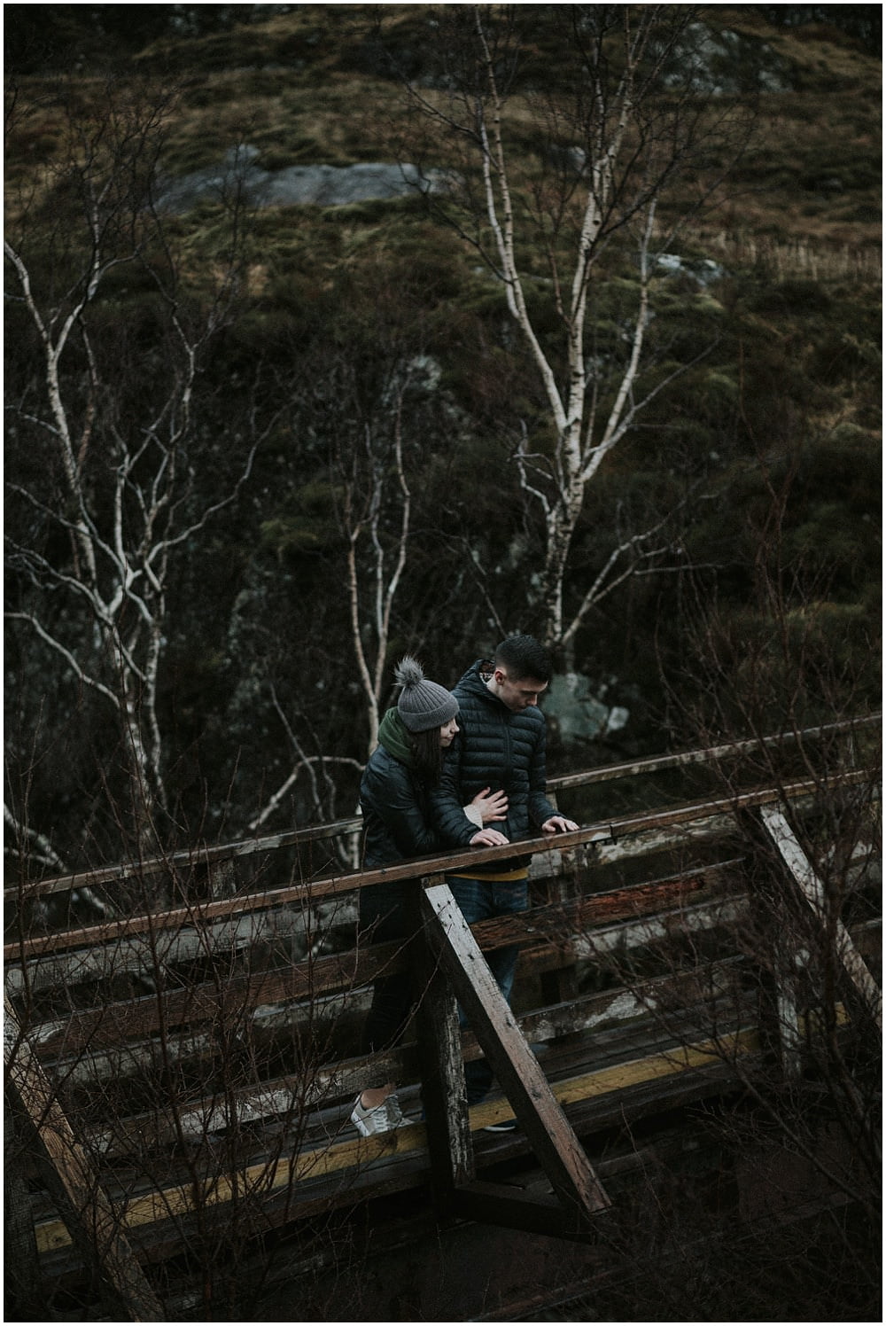 Glencoe adventure photoshoot, Glencoe couple photoshoot, Three Sisters Glencoe, winter in Glencoe,