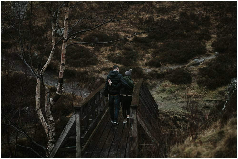 Glencoe adventure photoshoot, Glencoe couple photoshoot, Three Sisters Glencoe, winter in Glencoe,