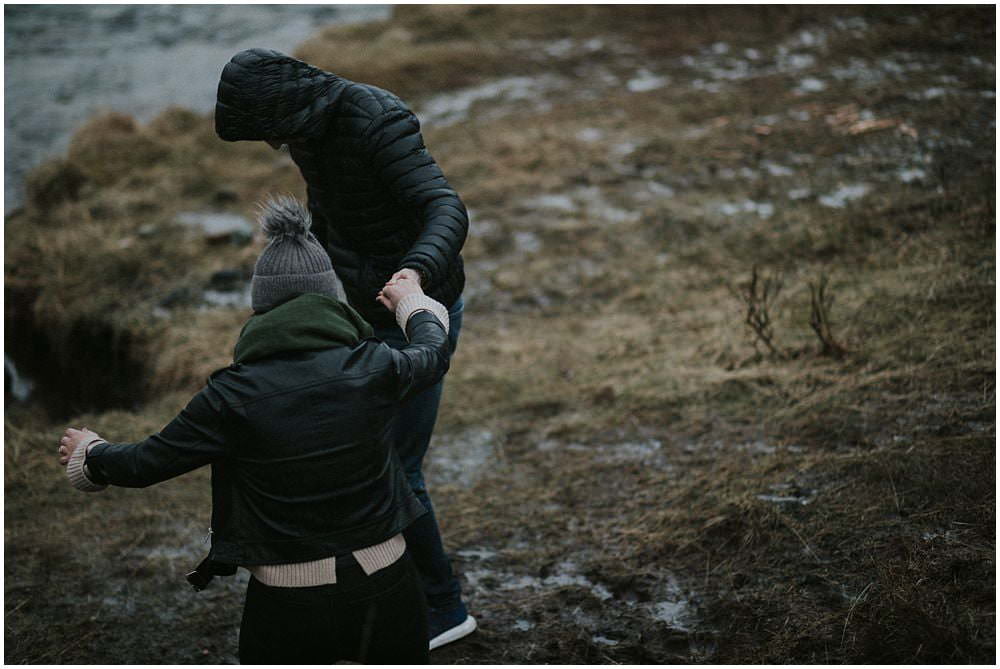 Glencoe adventure photoshoot, Glencoe couple photoshoot, Three Sisters Glencoe, winter in Glencoe,