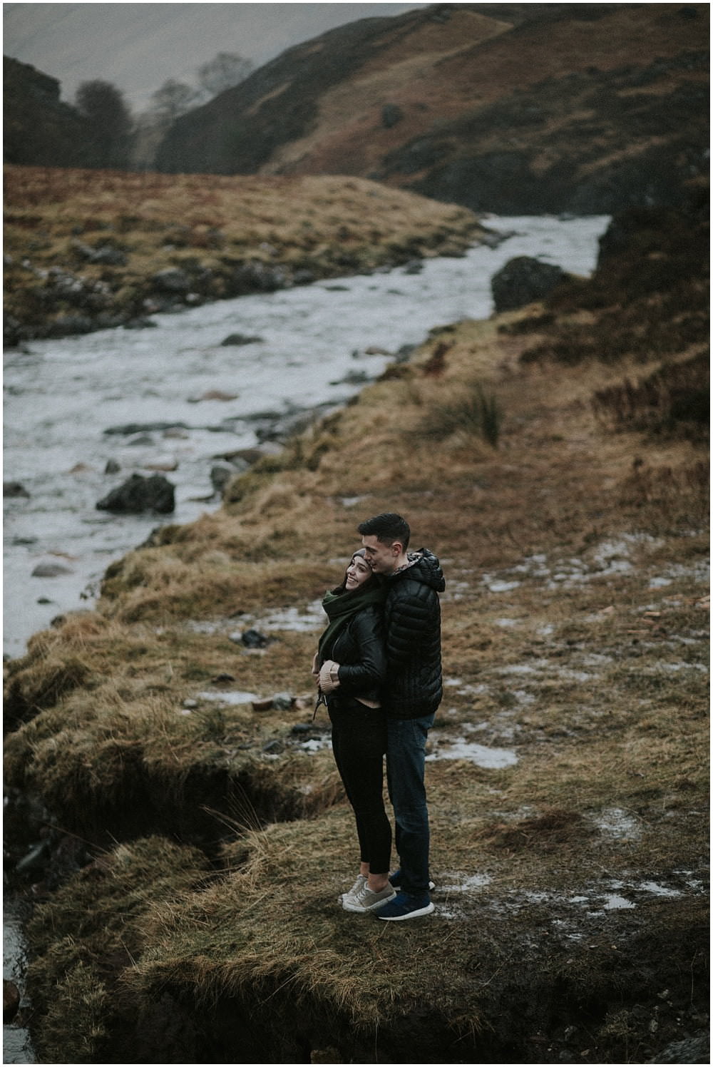 Glencoe adventure photoshoot, Glencoe couple photoshoot, Three Sisters Glencoe, winter in Glencoe,