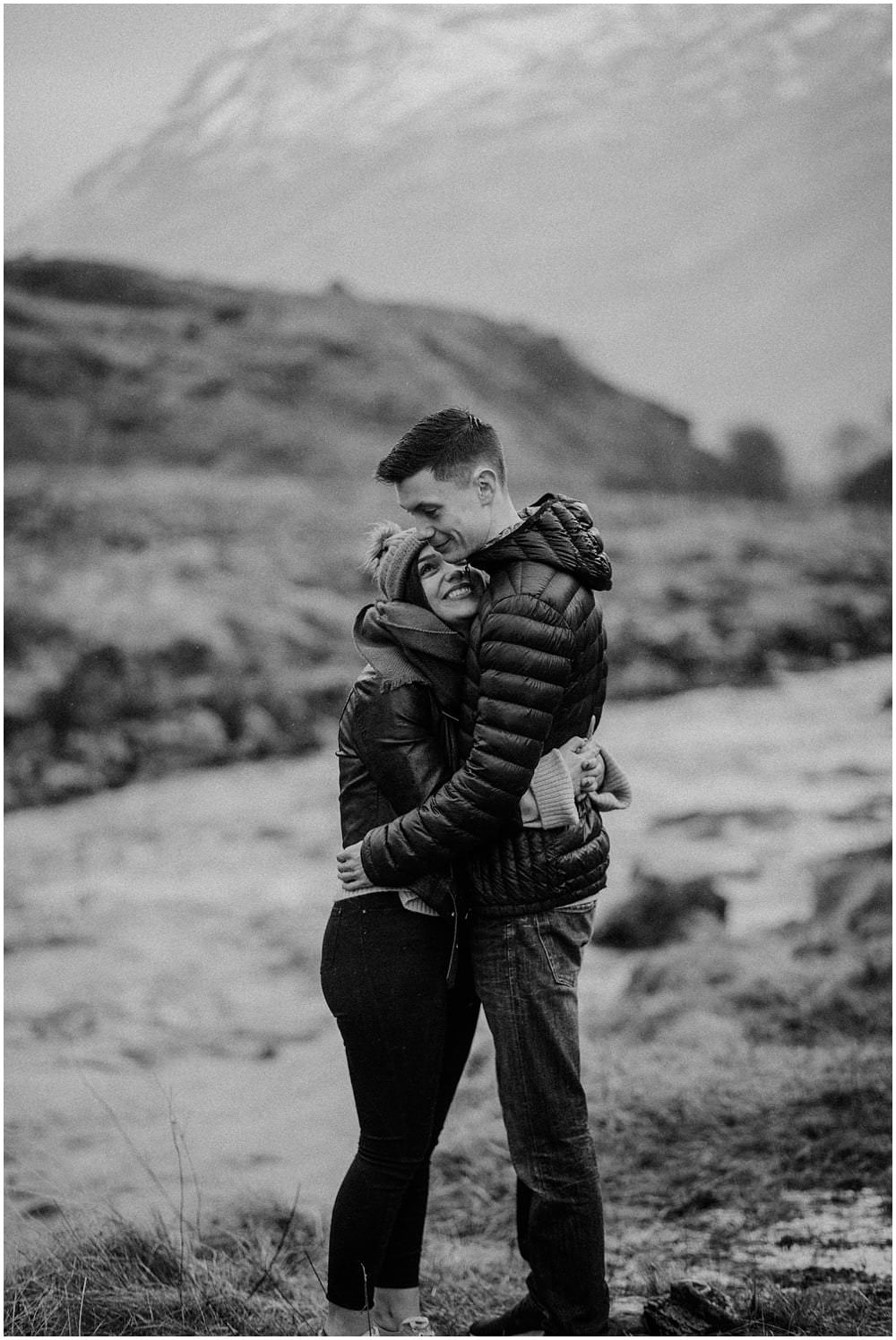 Glencoe adventure photoshoot, Glencoe couple photoshoot, Three Sisters Glencoe, winter in Glencoe,