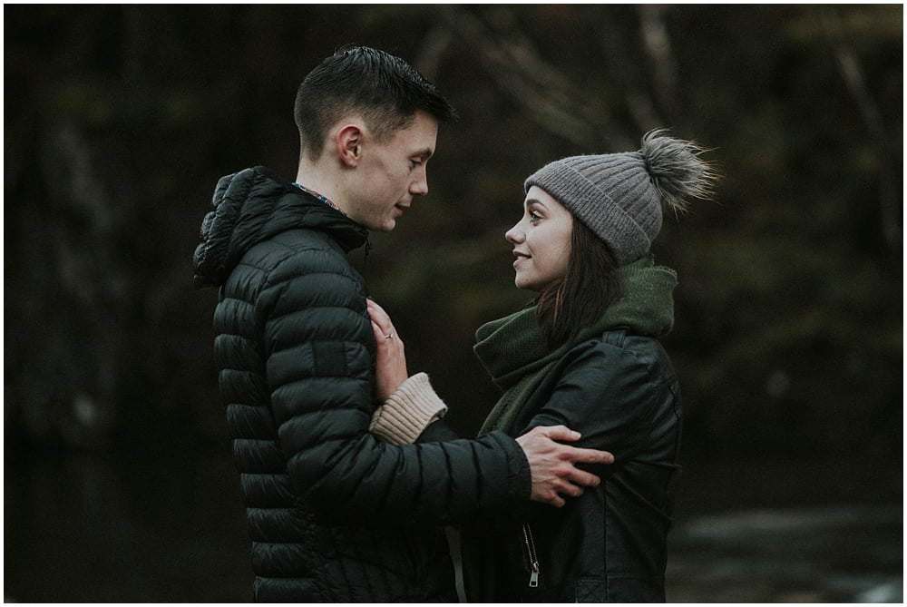 Glencoe adventure photoshoot, Glencoe couple photoshoot, Three Sisters Glencoe, winter in Glencoe,