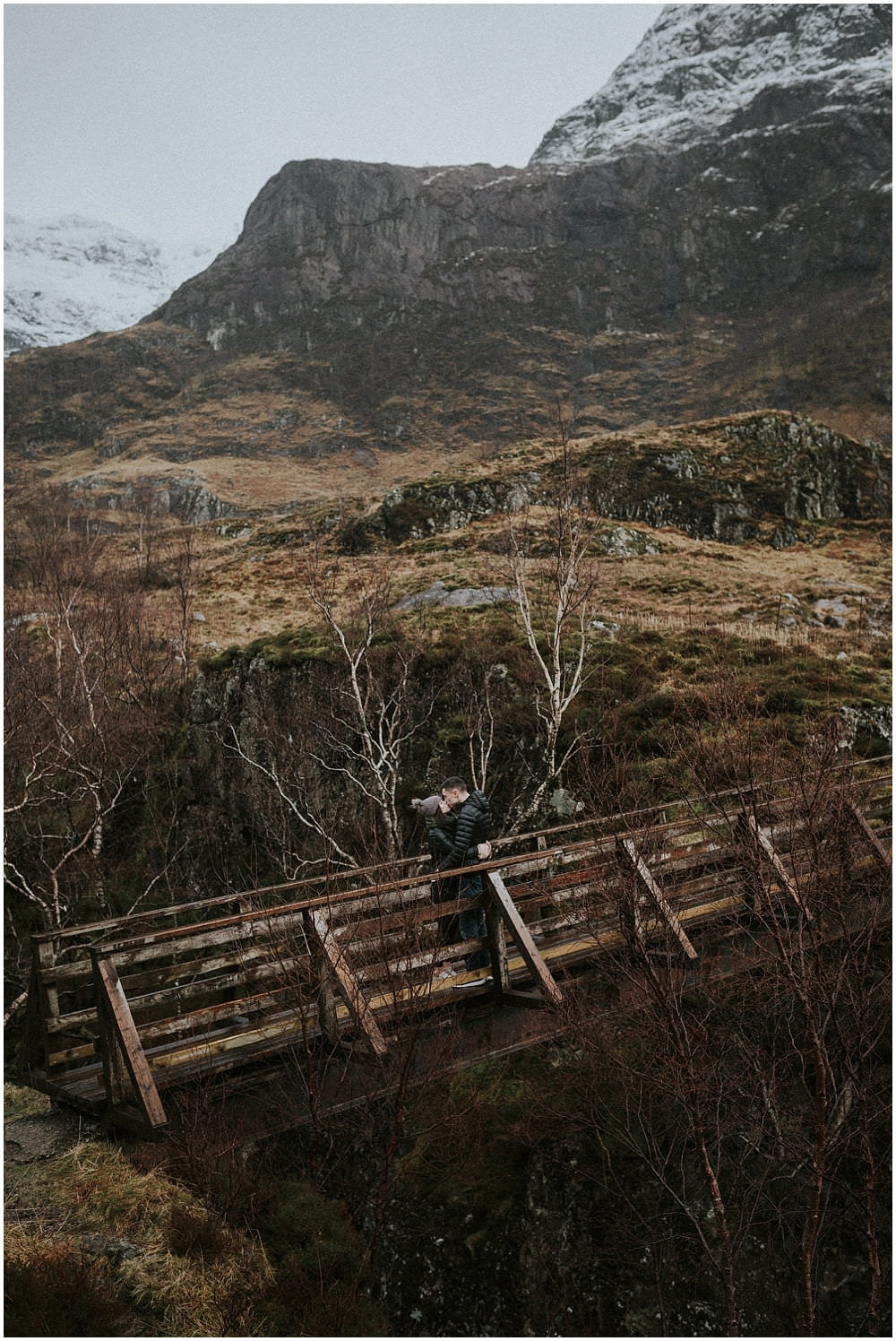 Glencoe adventure photoshoot, Glencoe couple photoshoot, Three Sisters Glencoe, winter in Glencoe,