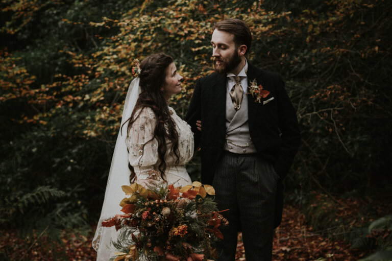 Scottish Castle elopement, Epic Intimate Wedding at Auchen Castle - Tally & Jack, Auchen Castle wedding, Scottish Castle wedding venues, winter wedding in Auchen Castle