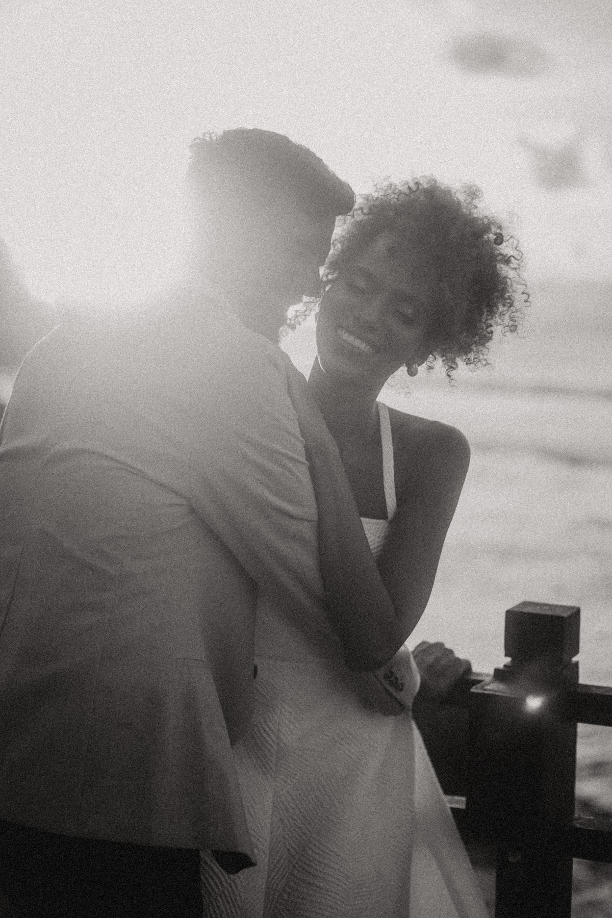 golden hour photos at luxury wedding bali at ayana estate