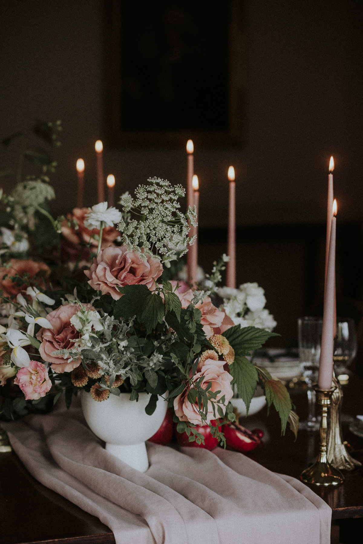 Victorian romance-themed wedding at Birkhill Castle