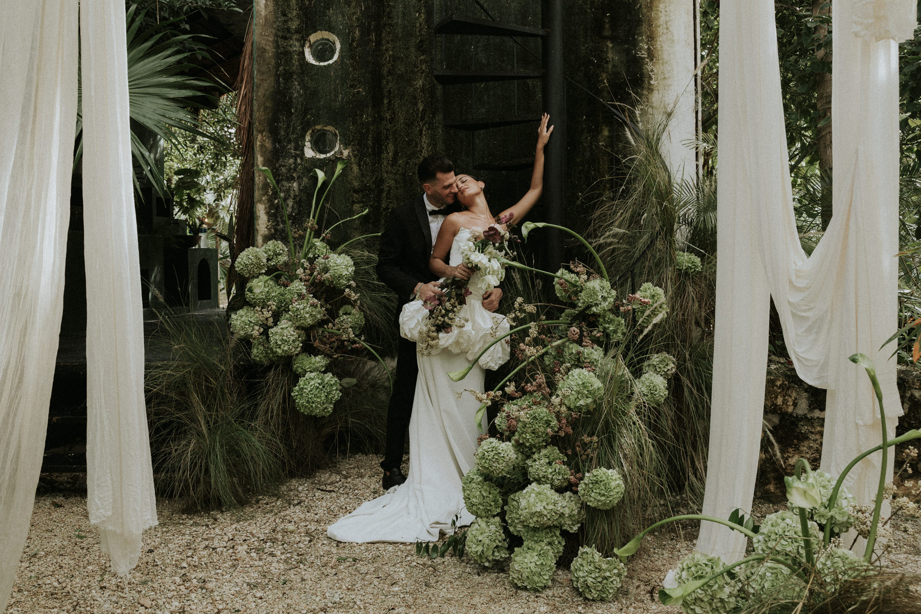 Chic Jungle wedding at Kima Tulum