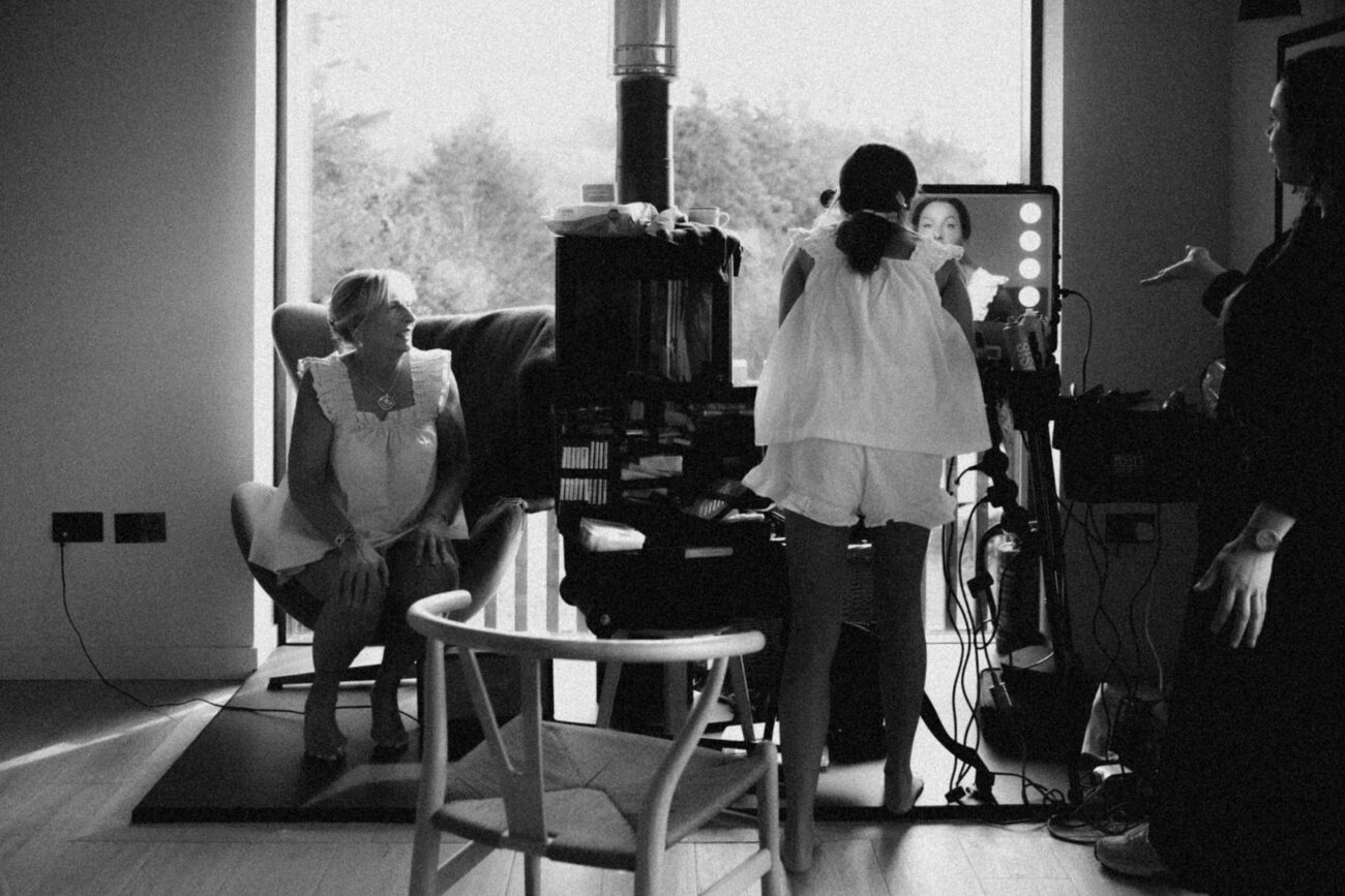 Wedding in the Scottish Highlands in winter in storm 58