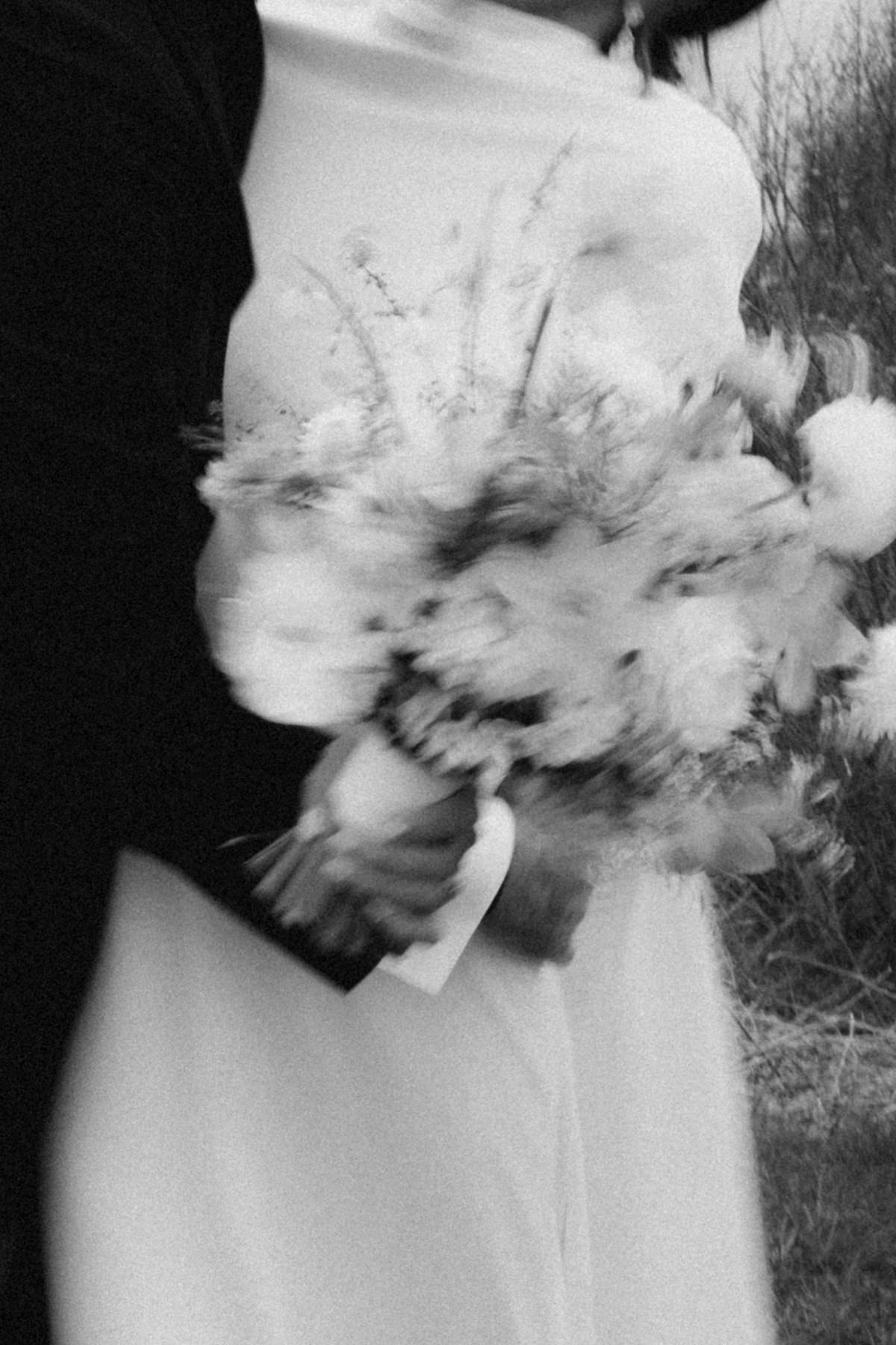 Wedding in the Scottish Highlands in winter in storm 40