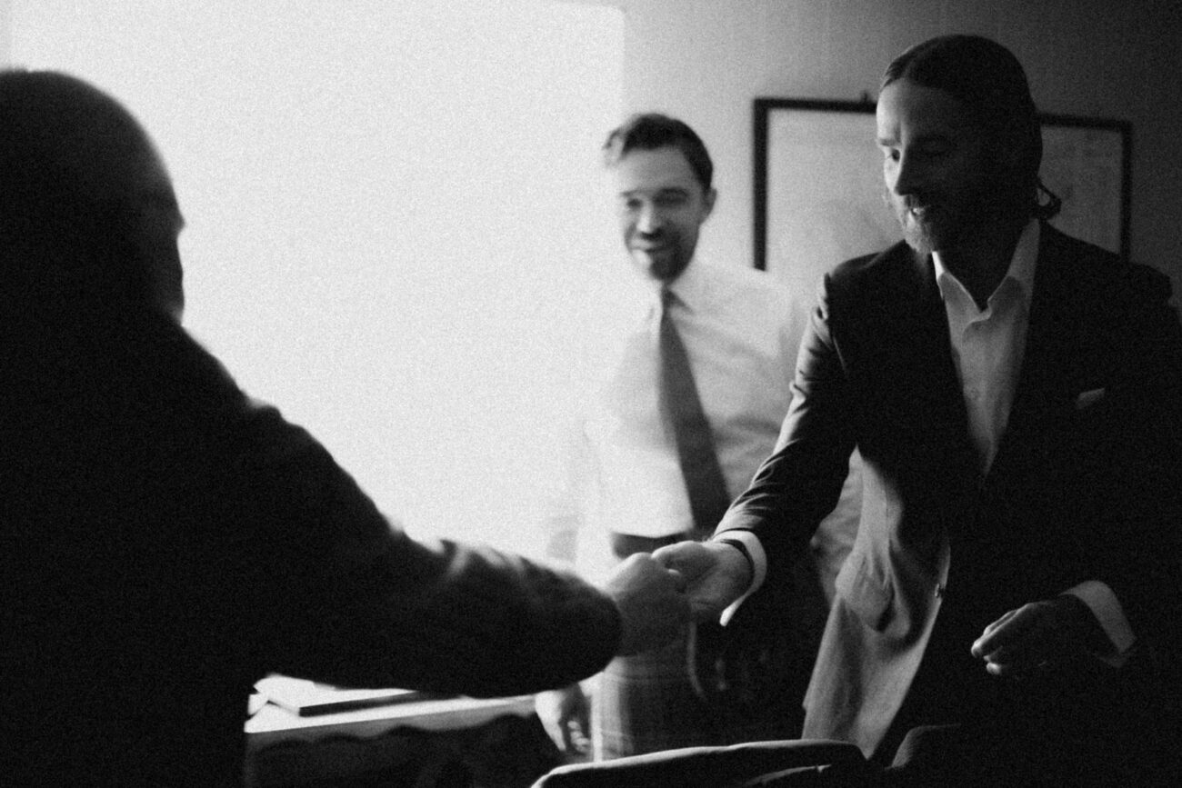 Wedding in the Scottish Highlands in winter in storm 34