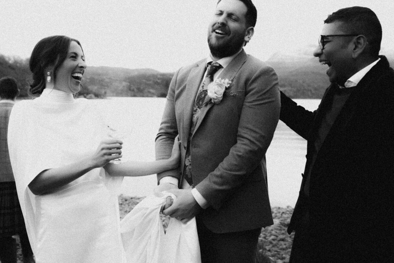 Wedding in the Scottish Highlands in the winter