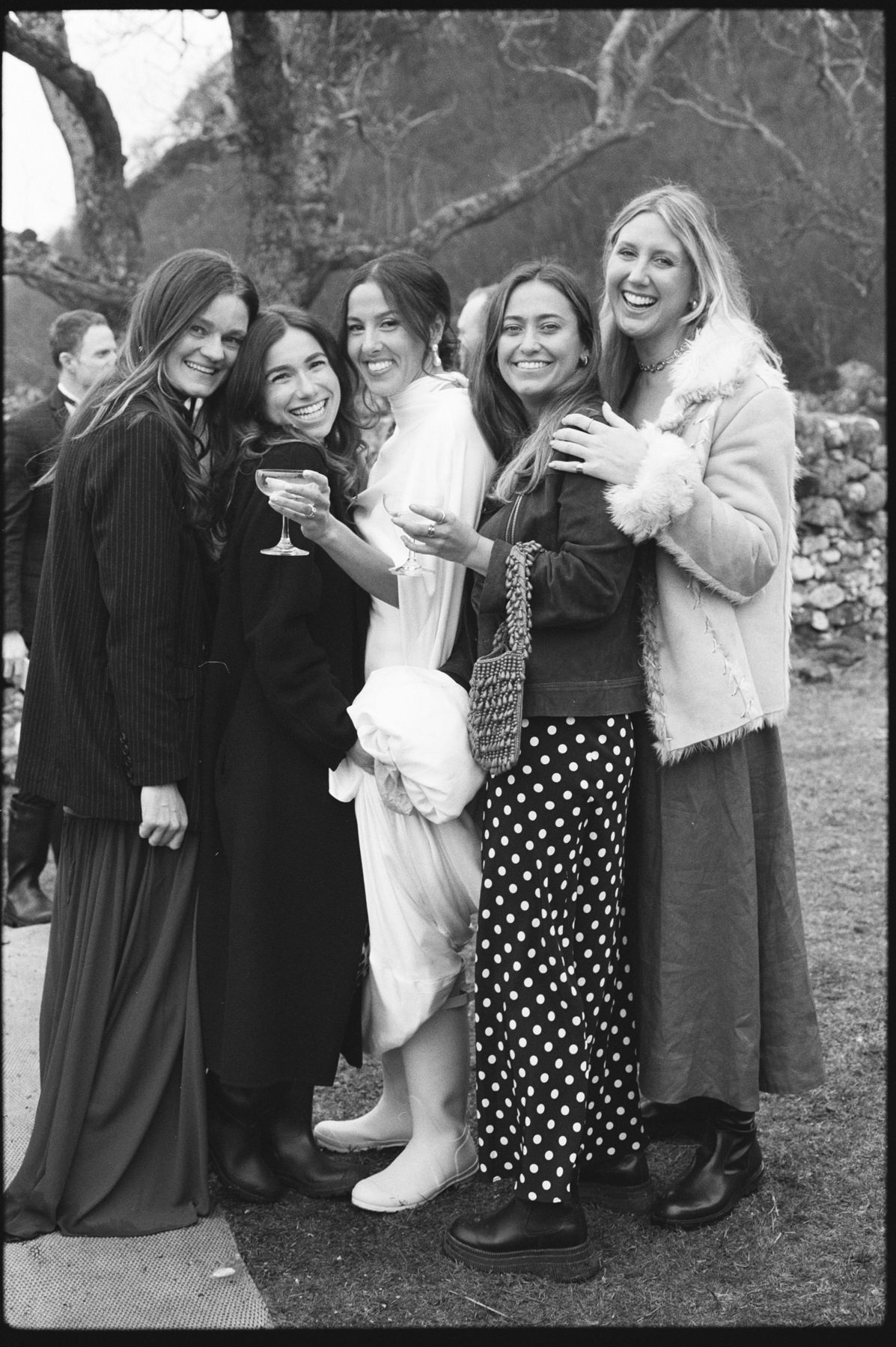 Wedding in the Scottish Highlands in winter in storm 12