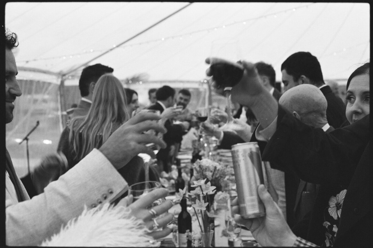 Wedding in the Scottish Highlands in winter in storm 24