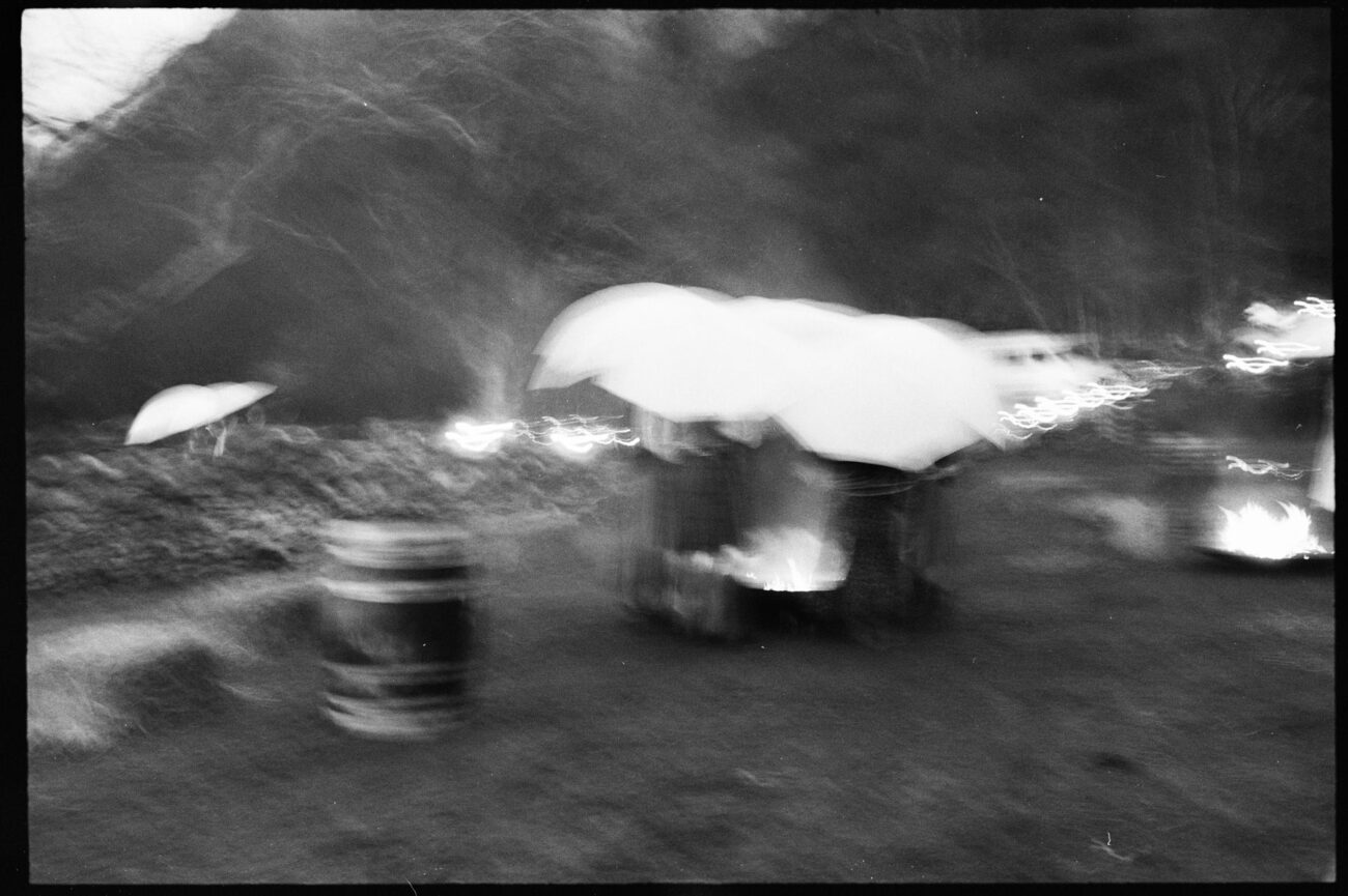 Wedding in the Scottish Highlands in winter in storm 21