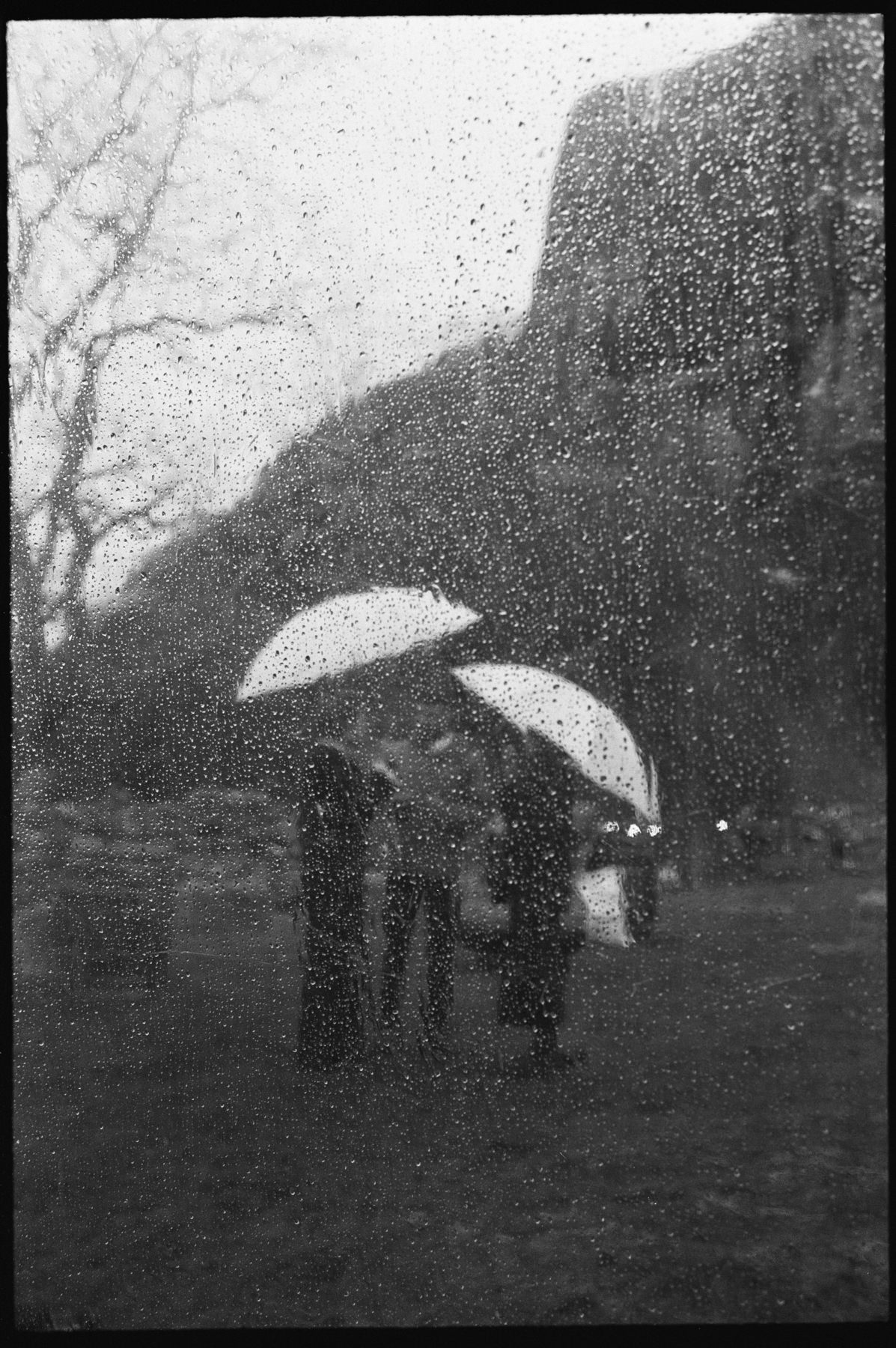 Wedding in the Scottish Highlands in winter in storm 7
