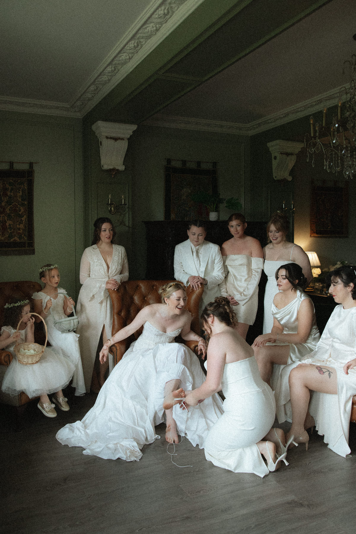 Destination wedding at Auchen Castle